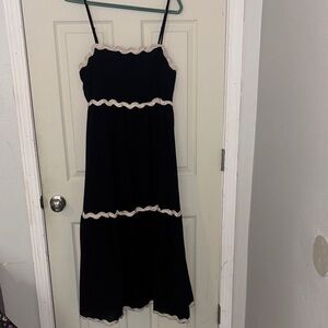 NWT black XL midi dress